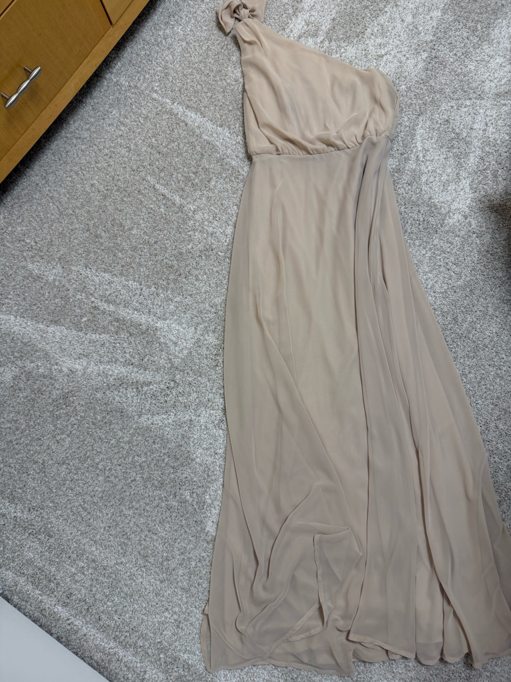 Flowy Neutral Maxi Dress, Bridesmaid